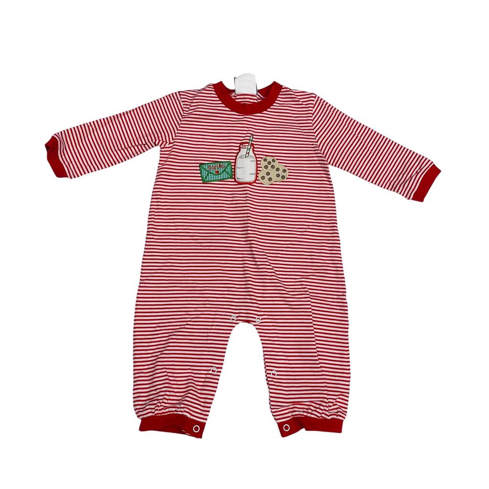 NWT Three Sisters 6M Milk & Cookies Romper